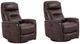 Parker House® Gemini 2-Piece Truffle Power Swivel Glider Reclining Chair Set-0