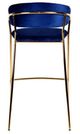 VIG Furniture Modrest Brandy 2-Piece Blue/Gold Bar Stool Set-3