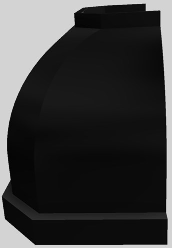 Vent-A-Hood® Designer Series 42" Black Wall Mounted Range Hood-1