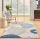 Nourison Home™ Aloha Blue Gray 5'x8' Style 1 Area Rug-1