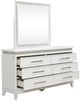 Liberty Furniture Reflections Pearl White/Rhinestone Dresser and Mirror-5