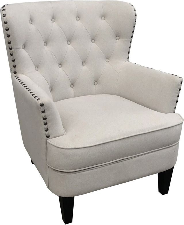 Signature Design by Ashley® Romansque Beige 37.75" Accent Chair-3