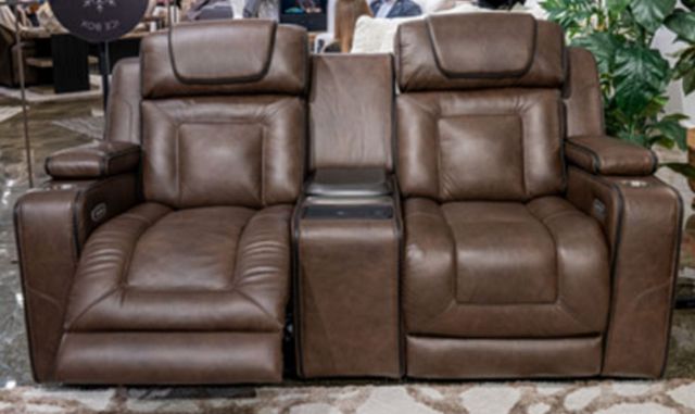 Signature Design by Ashley® Mestrino Hickory Power Reclining Loveseat-1