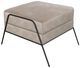International Furniture Direct Tyne Black/Ivory Ottoman-0