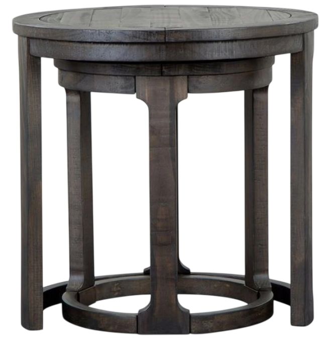 Magnussen Home® Boswell Peppercorn Nesting End Table-1