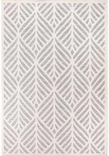 Orian Knitweave Castaway Natural Blue 5'x8' Area Rug-0