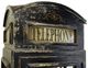 YHD Black Distressed Phone Booth Display Cabinet-4