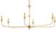 Currey & Company Nottaway Contemporary Gold Leaf Chandelier-0