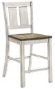 Furniture of America® Dakota Antique White/Ash Brown Counter Chair-0