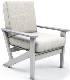 Telescope Casual Wexler Cushion Chat Height Arm Chair with Rustic Arms-0