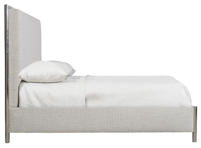 Bernhardt Modulum Stainless Steel/White King Panel Bed-2