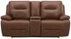 Liberty Furniture Cameron Dakota Saddle Leather Power Reclining Loveseat with Console-3