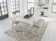 Signature Design by Ashley® Robbinsdale 5-Piece Antique White Counter Height Dining Table Set-2