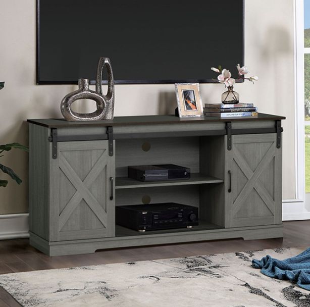 Furniture of America® Garibaldi Brown/Gray TV Stand-1