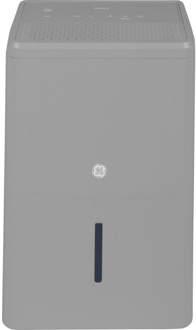 GE® 50 Pint Stratus Grey Smart Portable Dehumidifier-0