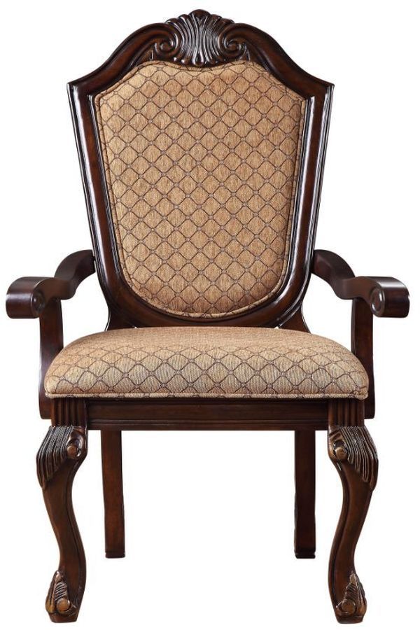 ACME Furniture Chateau De Ville 2-Piece Espresso Arm Chair Set-2