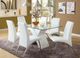 Furniture of America® Wailoa 2-Piece Chrome/White Side Chair Set-2