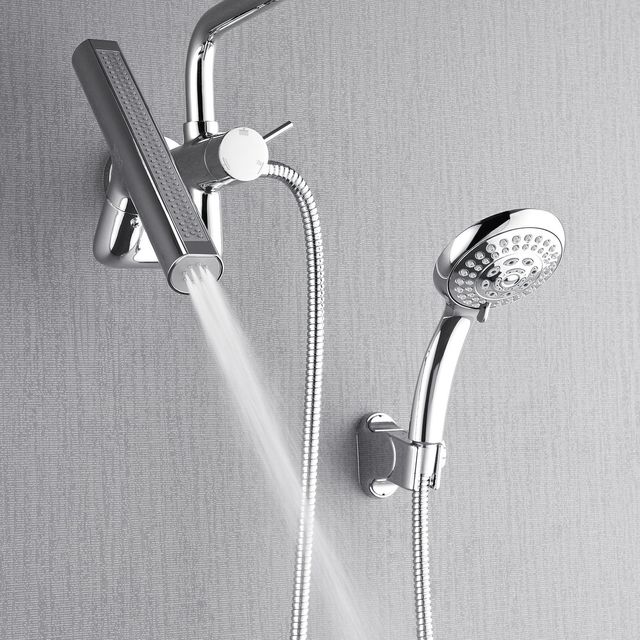 Forno Acqua AcquaFALL Mini Polished Chrome 8" Retrofit Shower System 1.8 GPM-2