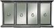 Harp & Finial® Crestmont Distressed Dark Gray Sideboard-0