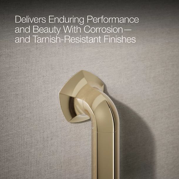 KOHLER® Occasion® Vibrant French Gold 18" Grab Bar-4