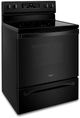 Whirlpool® 30" Black Freestanding Electric Range with 5-in-1 Air Fry Oven-1