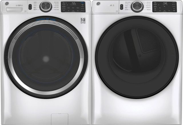 GE® White Front Load Laundry Pair-0