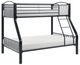 Mazin Furniture Beckett Black Twin Over Full Bunk Bed-0