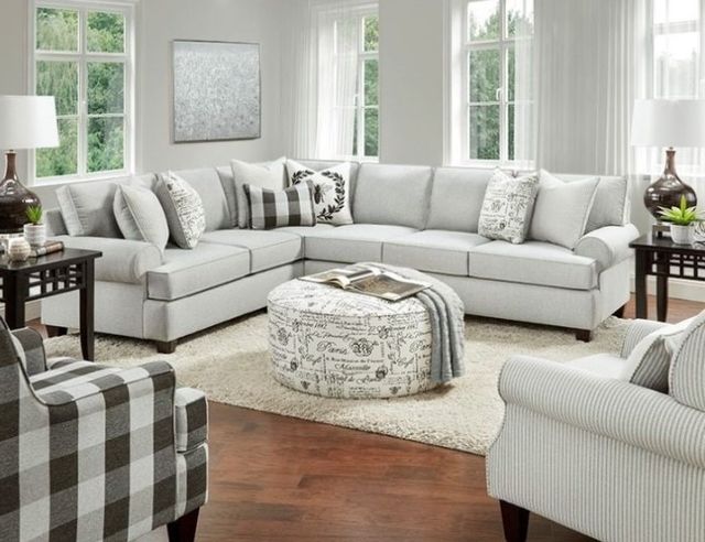 Fusion Furniture Dizzy 3-Piece Iron Right Arm Facing L-Shape Sectional-1