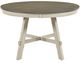 Homelegance® Ogden Brown Round Dining Table with White Base-2
