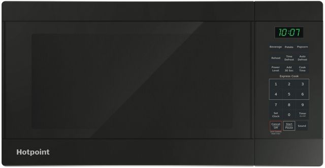 Hotpoint® 0.7 Cu. Ft. Black Countertop Microwave