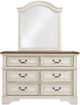 Signature Design by Ashley® Realyn Chipped White Dresser and Mirror-1