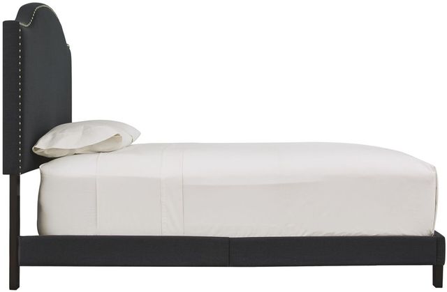 Signature Design by Ashley® Adelloni Charcoal King Upholstered Bed-2