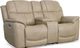 Flexsteel® Crew Pebble Power Reclining Loveseat with Console and Power Headrests and Lumbar-0