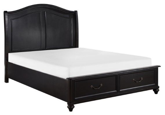 Homelegance® Herman Charcoal Brown Eastern King Platform Bed-0