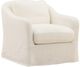 Dovetail Furniture Ama Off-White Swivel Chair-0