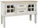 Benchcraft® Shaybrock Antique White/Brown Dining Server-0