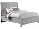 Vaughan-Bassett Bonanza Gray Full Storage Bed-2