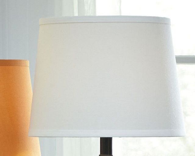 Signature Design by Ashley® Kian Black/White Poly Table Lamp-2