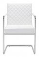 Zuo® Quilt White Dining Chair-1