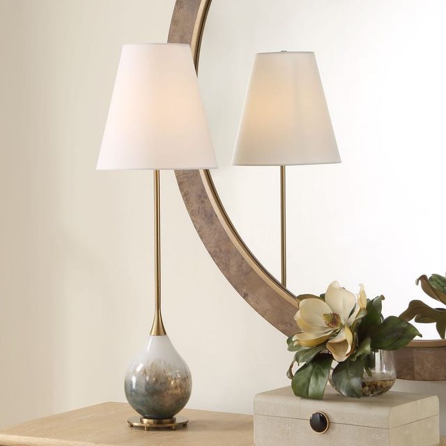 Uttermost® Cardoni Smoke Buffet Lamp-1