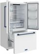 Thor Kitchen Gordon Ramsay Series 36" White French Door Counter Depth Refrigerator with Ice Maker & Blue Hardware-5