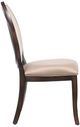 Mazin Furniture Delavan Cherry Brown/Neutral Side Chair with Oval Back-3