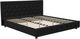dhp furniture® Dakota Black King Upholstered Panel Bed-1