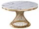 VIG Furniture Modrest Potter Gold/White Dining Table-1