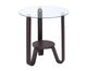 ACME Furniture Darby Glass Top End Table with Dark Walnut Base-3