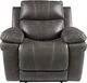 Signature Design by Ashley® Erlangen Midnight Power Recliner with Adjustable Headrest-1