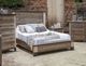 International Furniture Direct Antique Brown California King Panel Bed-1