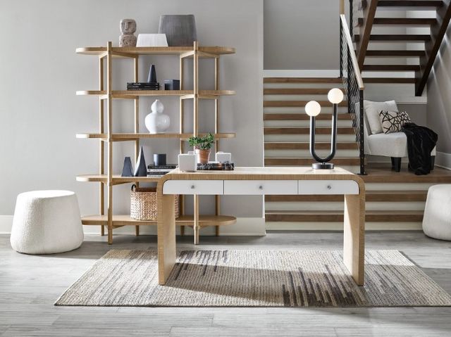 Universal Explore Home™ Modern Nomad White Oak Desk-1