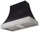 AGA Cascade 36" Matte Black Wall Mounted Range Hood  with Brushed Brass Trim-0