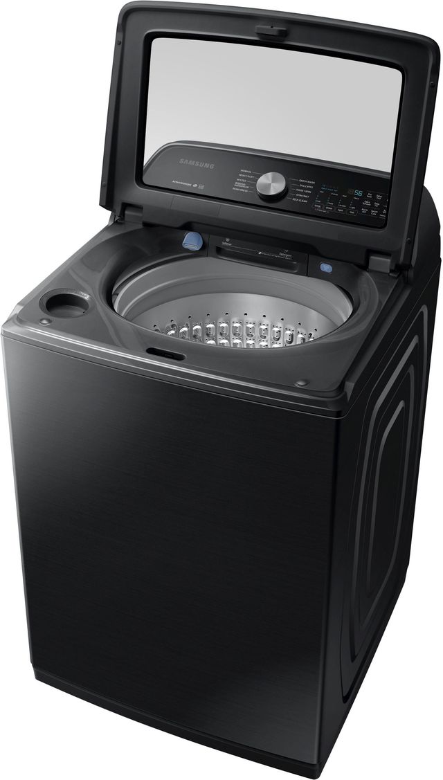 Samsung 5.4 Cu. Ft. Fingerprint Resistant Black Stainless Steel Top Load Washer-2